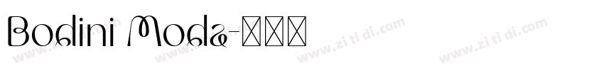 Bodini Moda字体转换